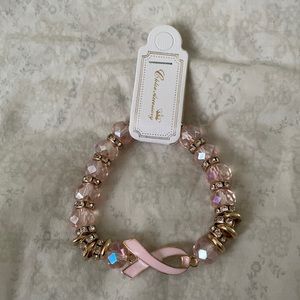 Breast Cancer Awareness Stretch Bracelet